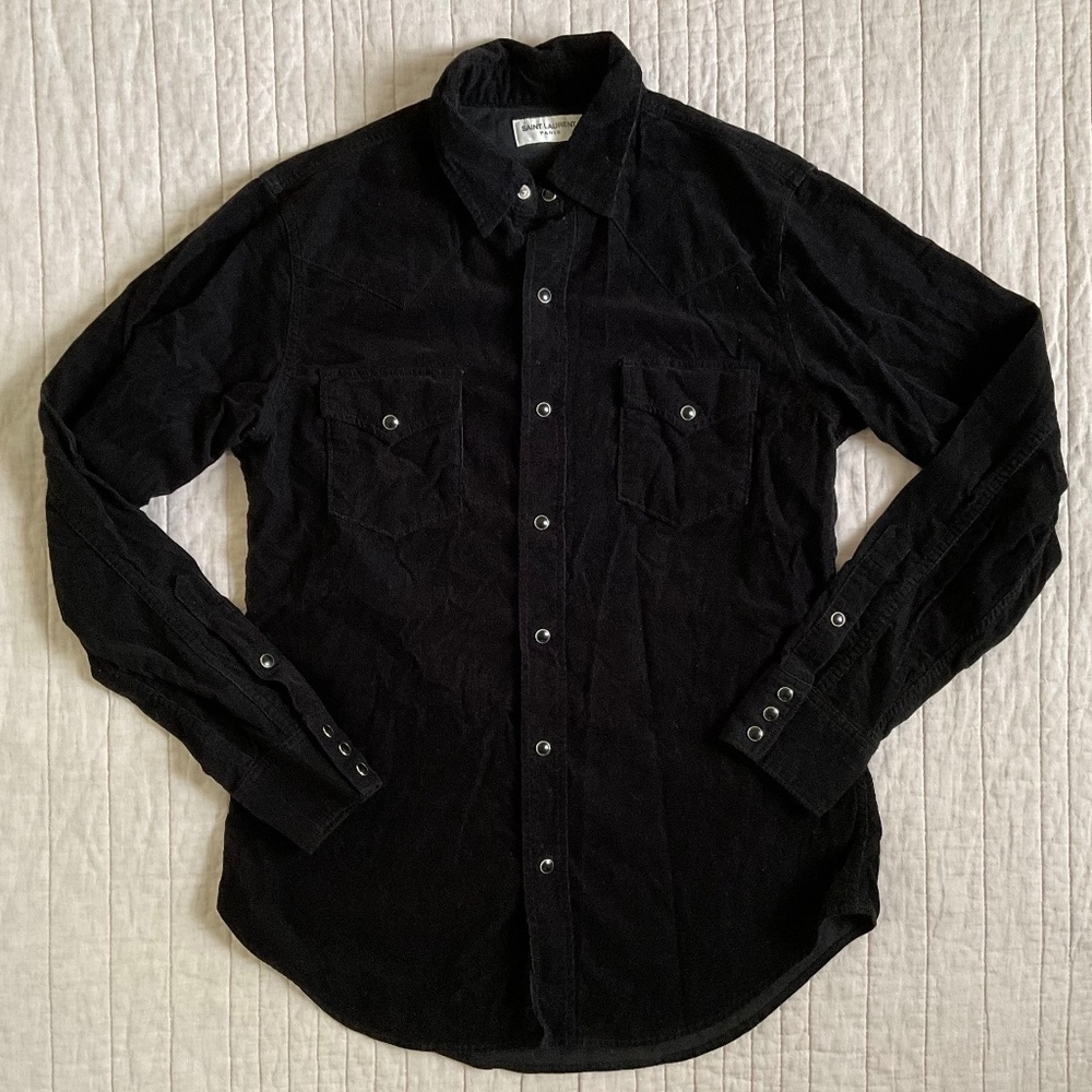 Saint Laurent Black Western Shirt